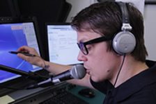 J conducting webinar